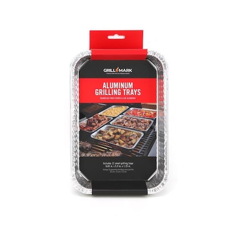 Grill Mark Grill Mark Aluminum Grilling Pan 8.5 in. L X 6 in. W 12 pk 06692ACEA